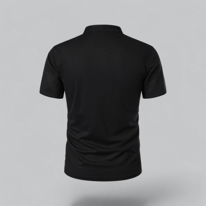 Hetty London Collarless Polo Shirt for Men