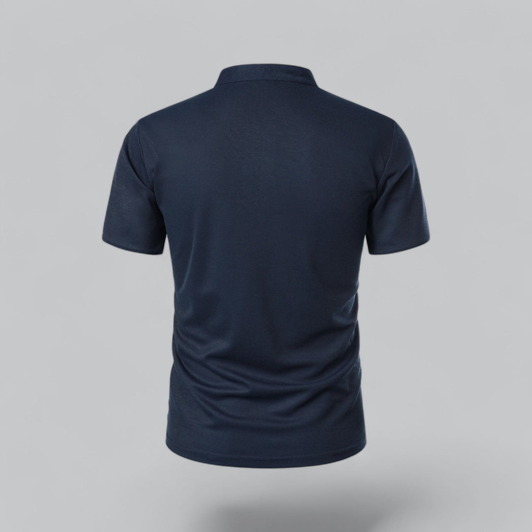 Hetty London Collarless Polo Shirt for Men