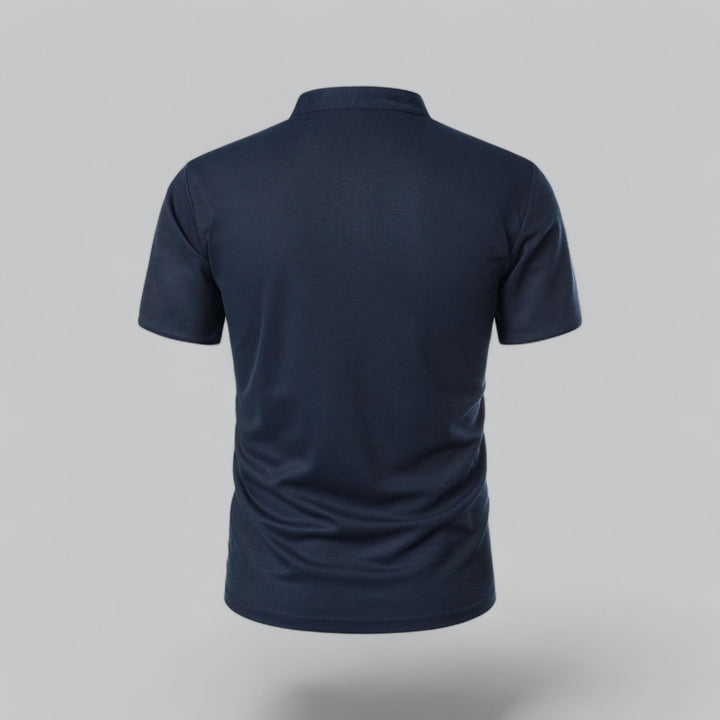 Hetty London Collarless Polo Shirt for Men