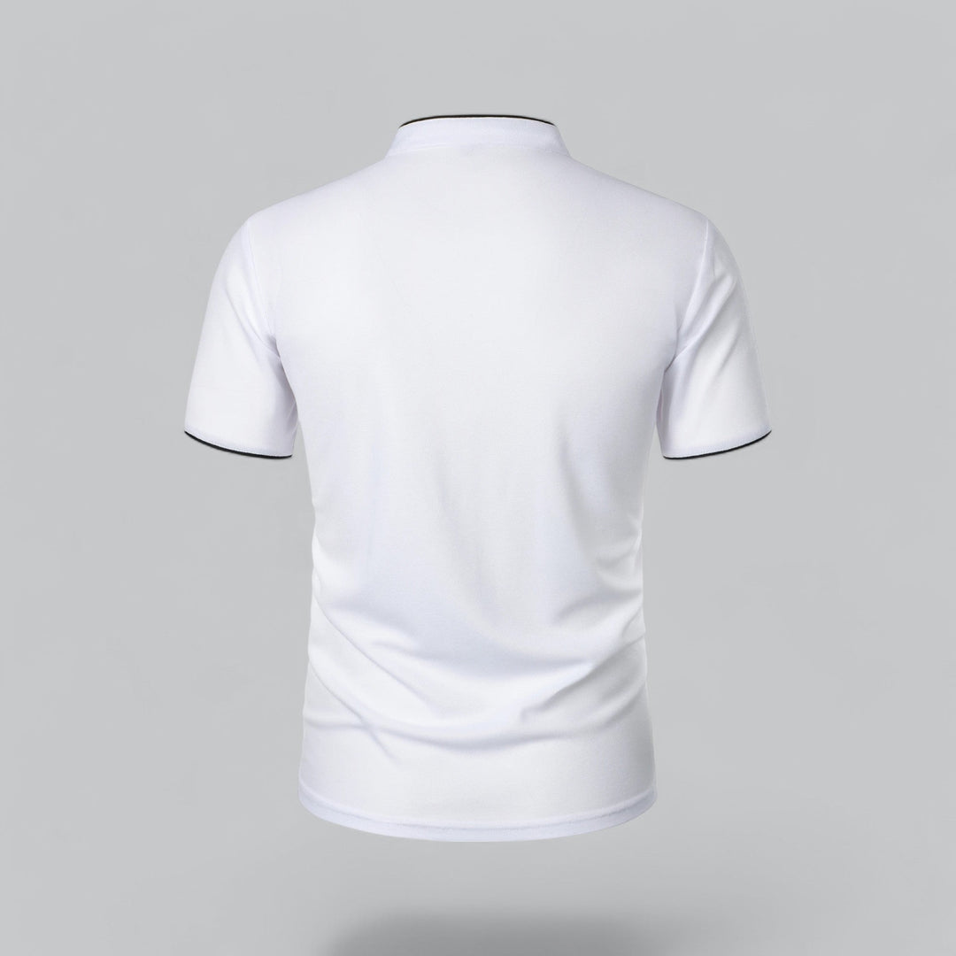 Hetty London Collarless Polo Shirt for Men