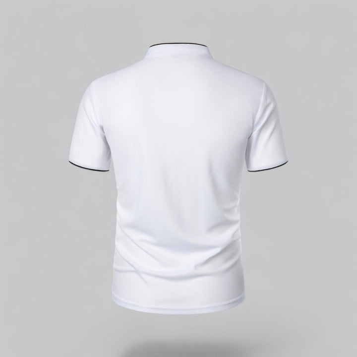 Hetty London Collarless Polo Shirt for Men