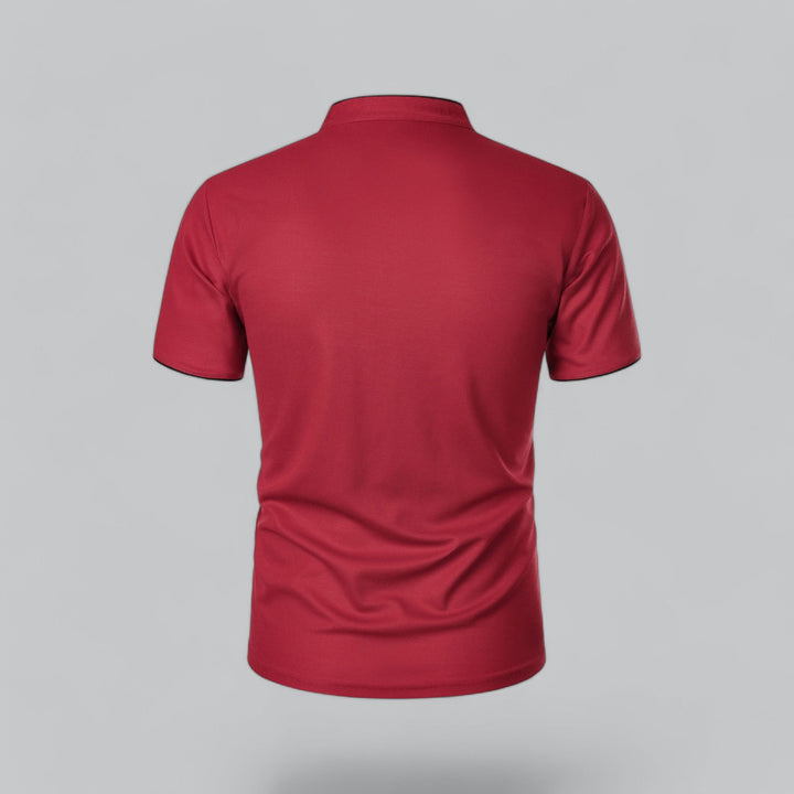 Hetty London Collarless Polo Shirt for Men