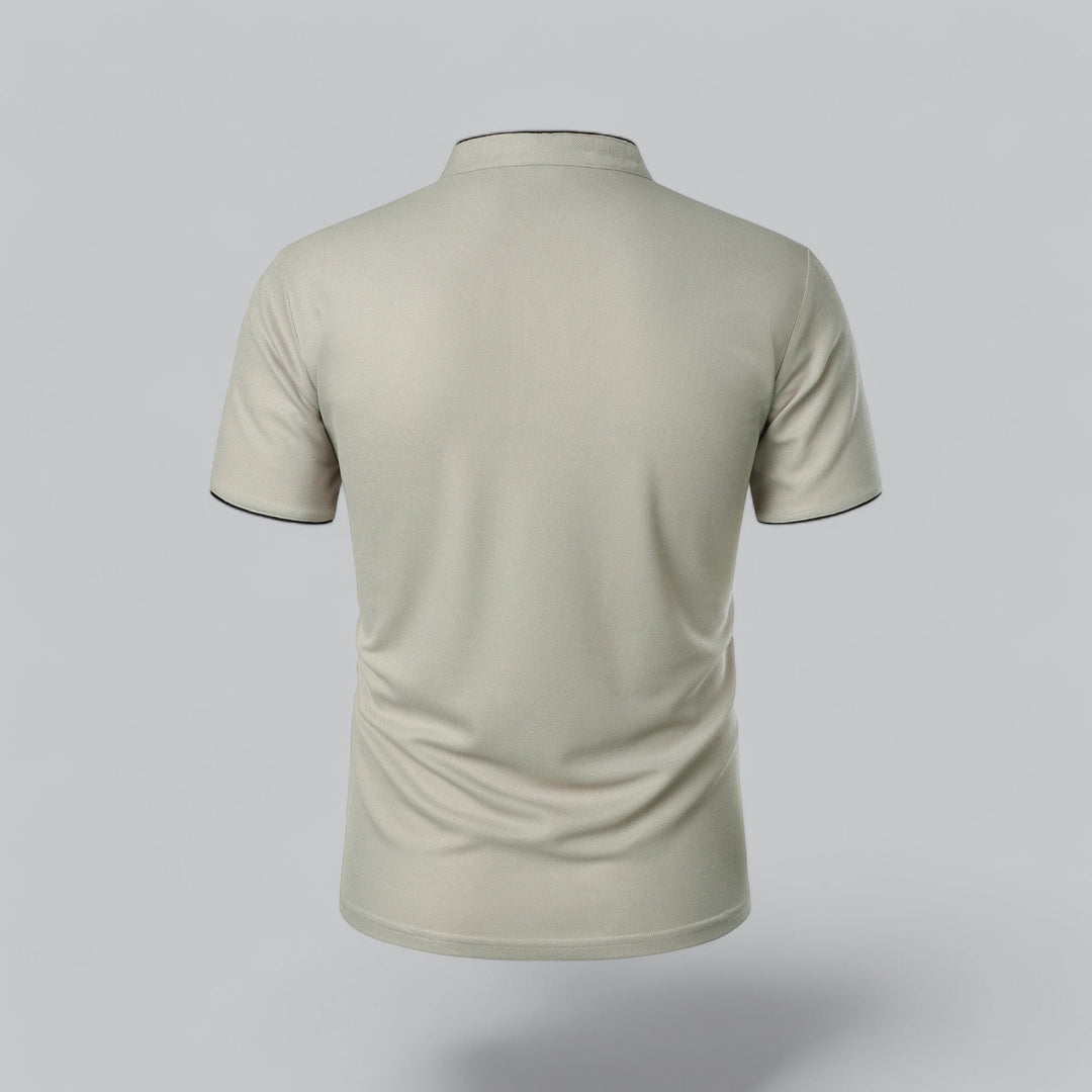 Hetty London Collarless Polo Shirt for Men