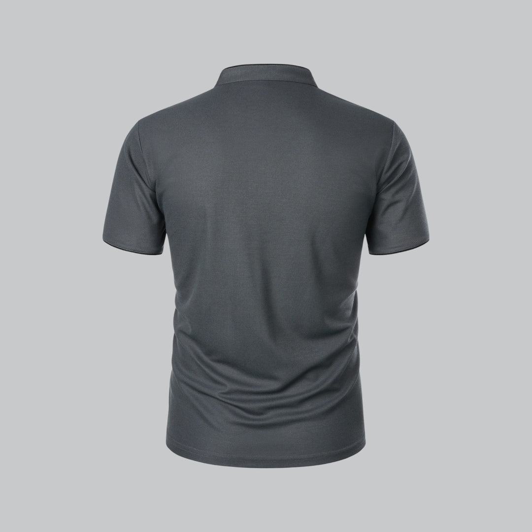 Hetty London Collarless Polo Shirt for Men