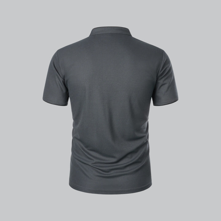 Hetty London Collarless Polo Shirt for Men