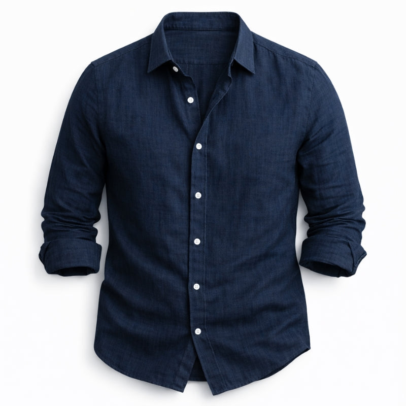 Hetty London Modern Fit Linen Shirt for Men