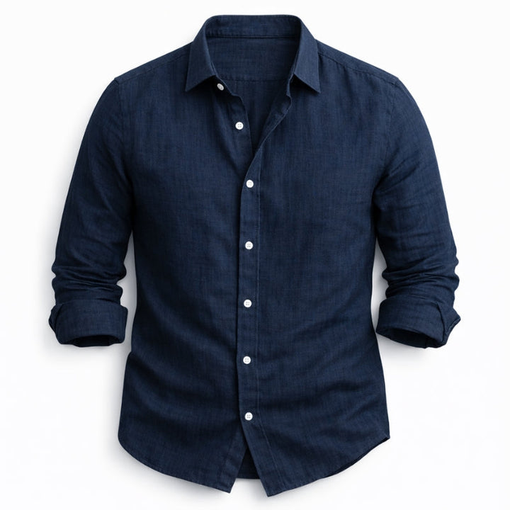 Hetty London Modern Fit Linen Shirt for Men