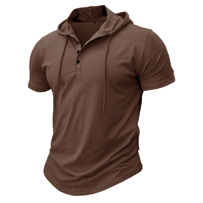 Hetty London Short Sleeve Hooded Shirt for Men
