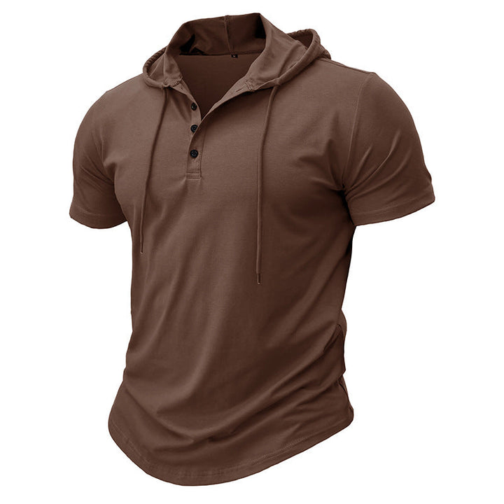 Hetty London Short Sleeve Hooded Shirt for Men