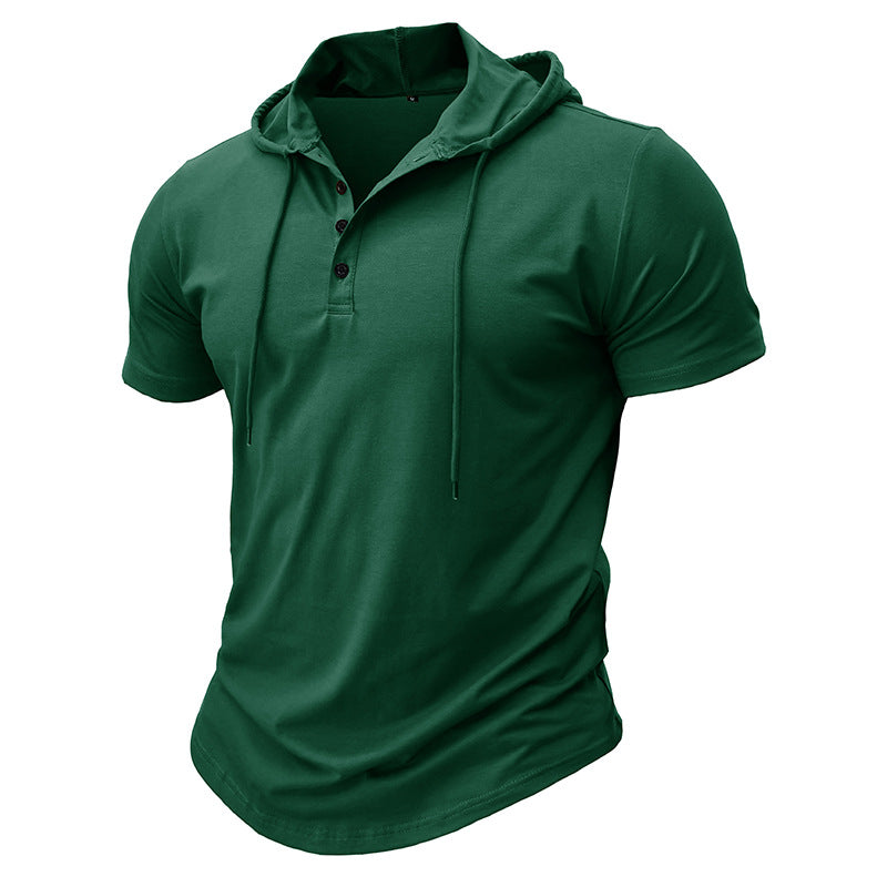Hetty London Short Sleeve Hooded Shirt for Men