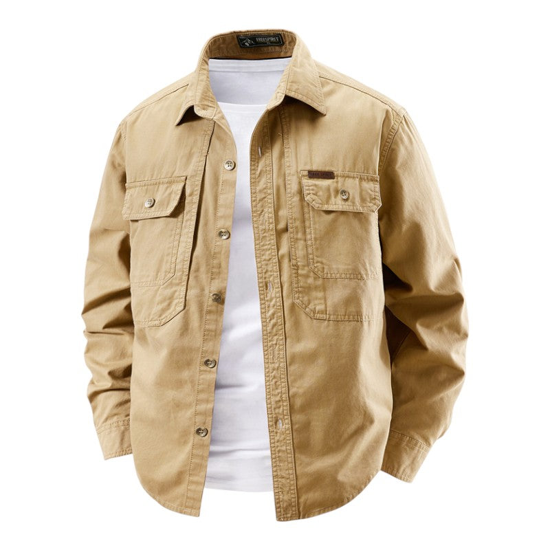 Hetty London Long Sleeve Utility Shirt for Men