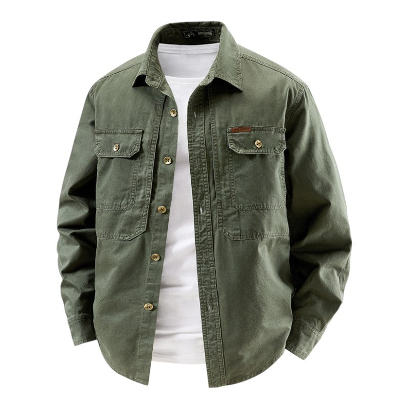 Hetty London Long Sleeve Utility Shirt for Men