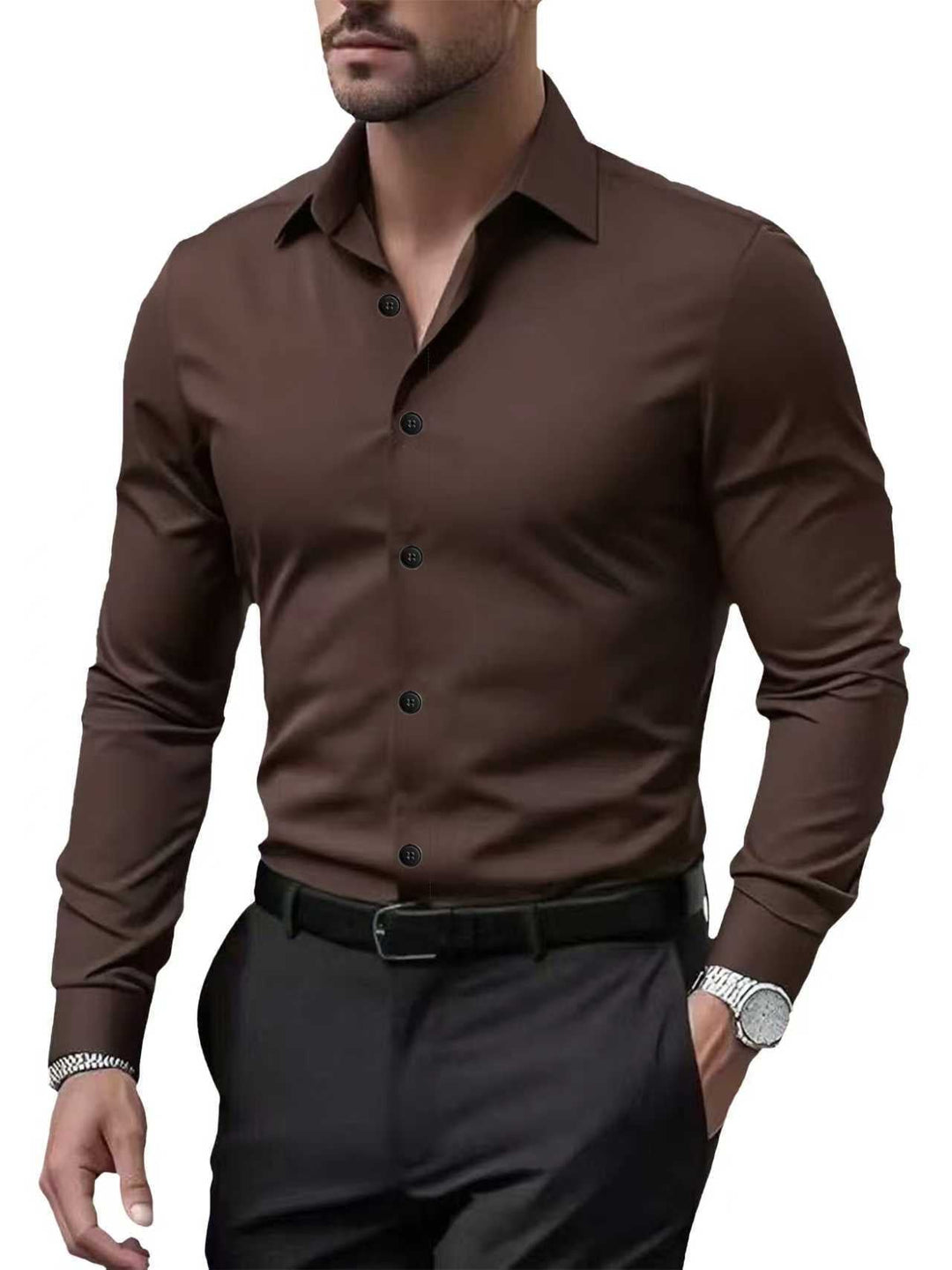 Hetty London Business Long Sleeve Shirt for Men