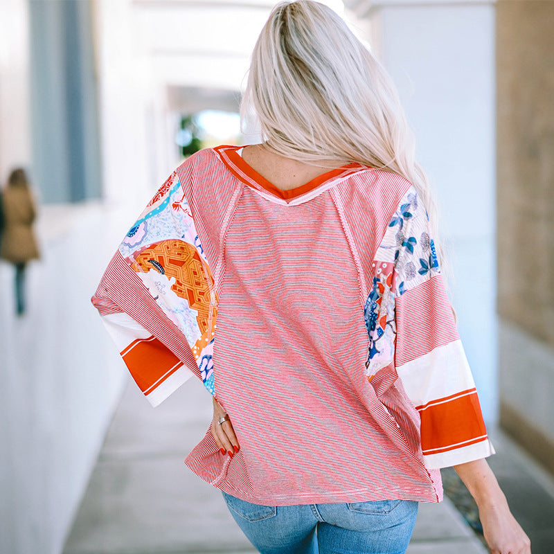 BAILEY™ | Lightweight Patchwork Batwing Top