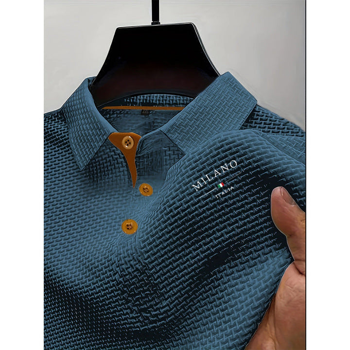 Hetty London Elegant Textured Polo Shirt for Men