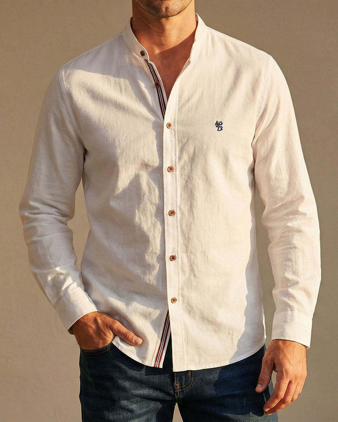 Hetty London Officer Collar Shirt for Men