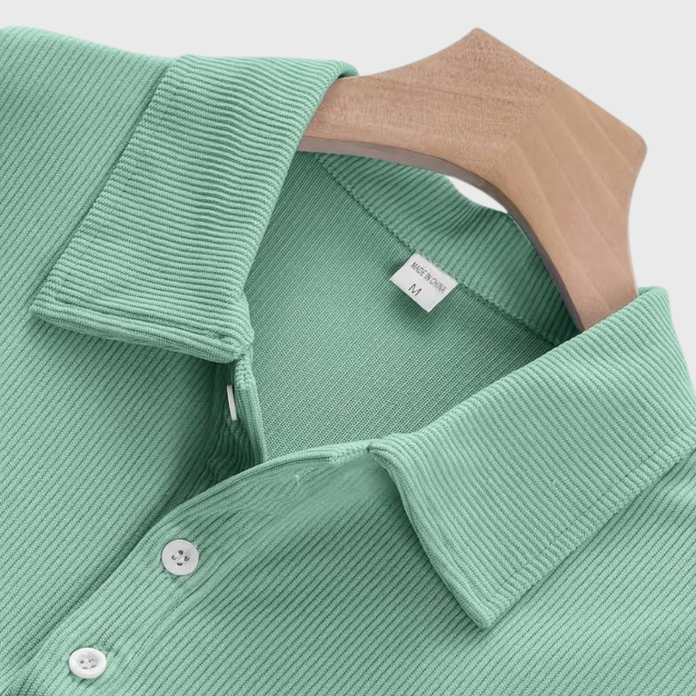 Hetty London Long Sleeve Drawstring Shirt for Men