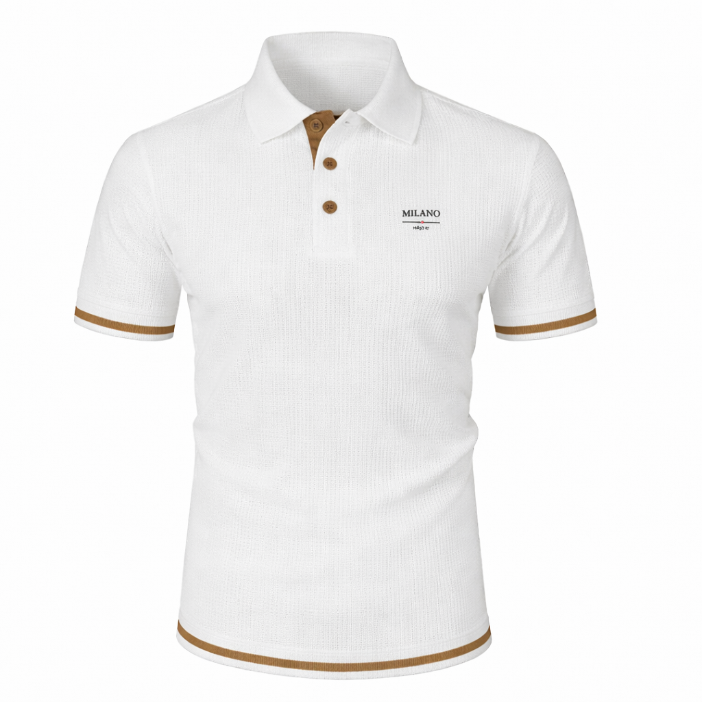 Hetty London Jacquard Polo Shirt for Men
