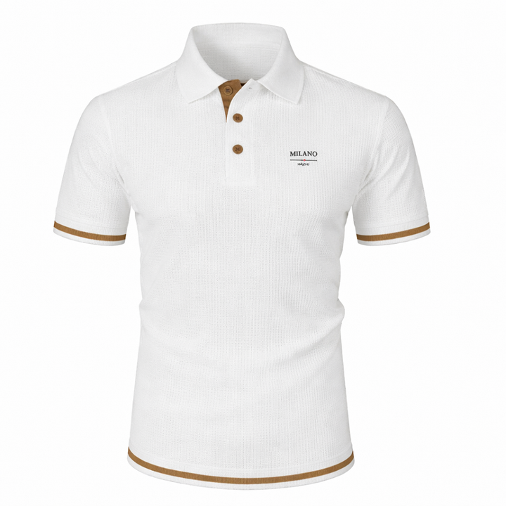 Hetty London Jacquard Polo Shirt for Men