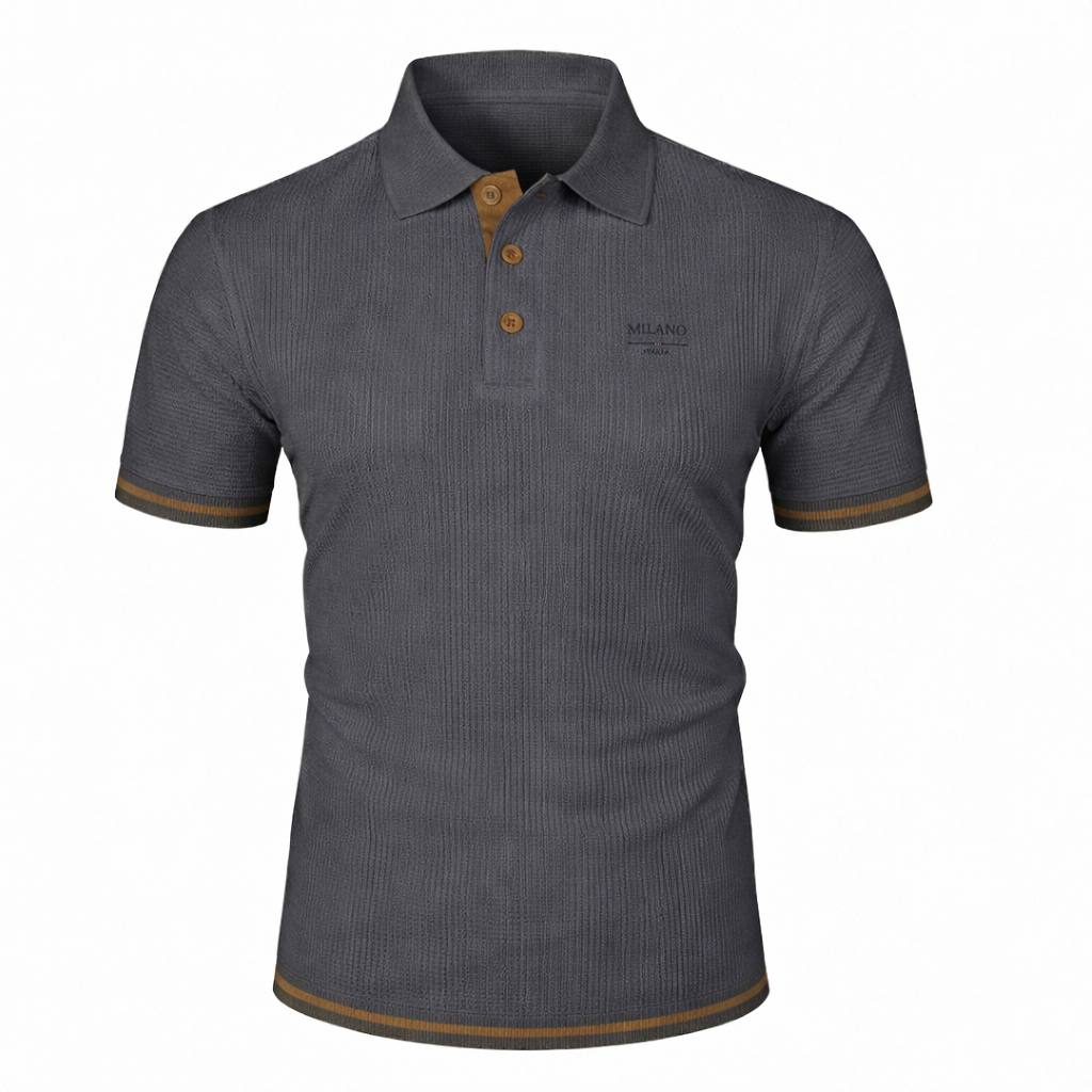 Hetty London Jacquard Polo Shirt for Men
