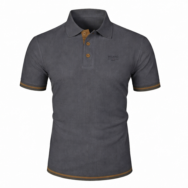 Hetty London Jacquard Polo Shirt for Men