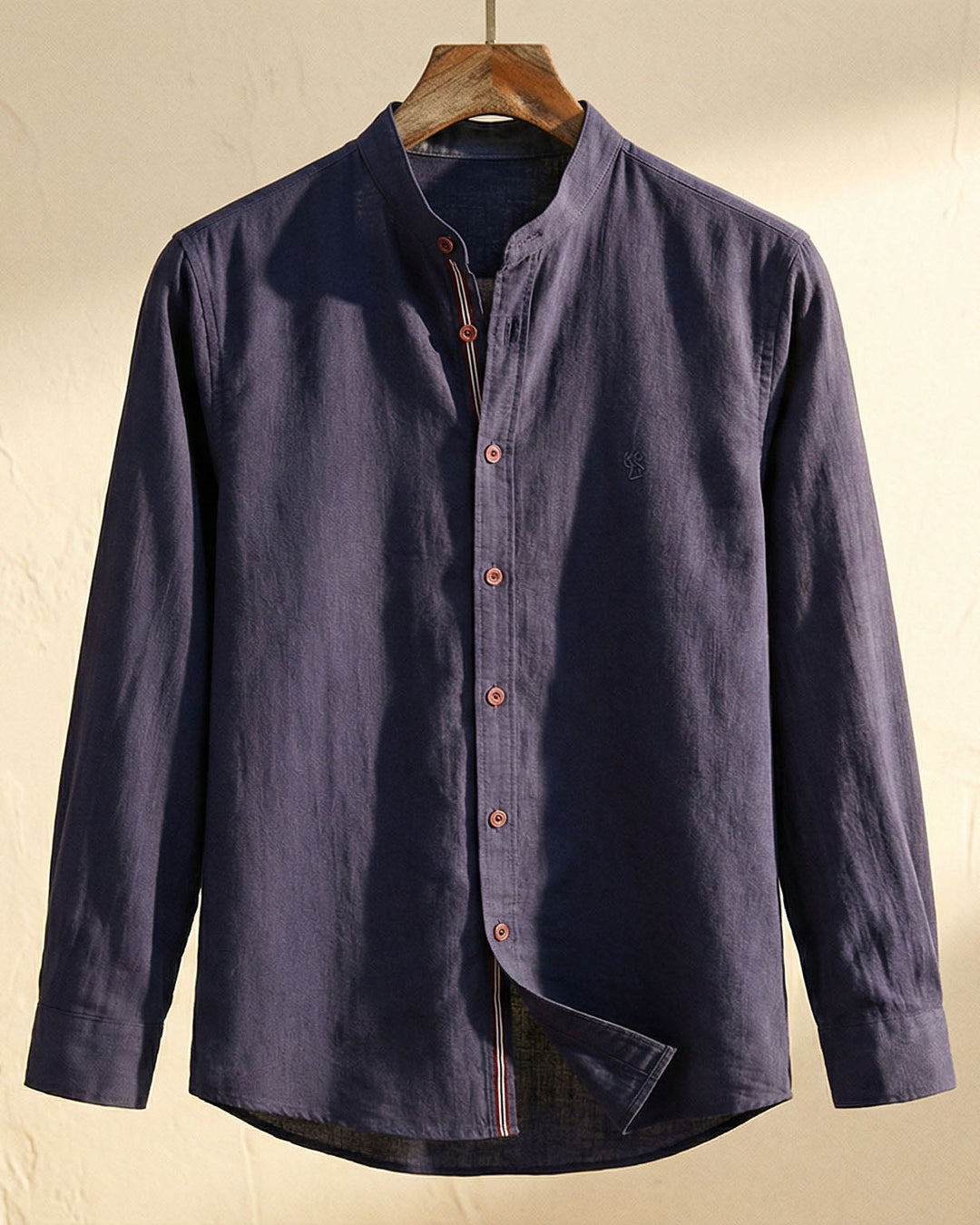 Hetty London Elegant Mandarin Collar Shirt for Men