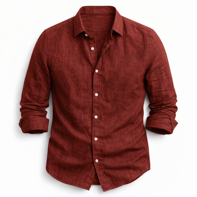 Hetty London Modern Fit Linen Shirt for Men