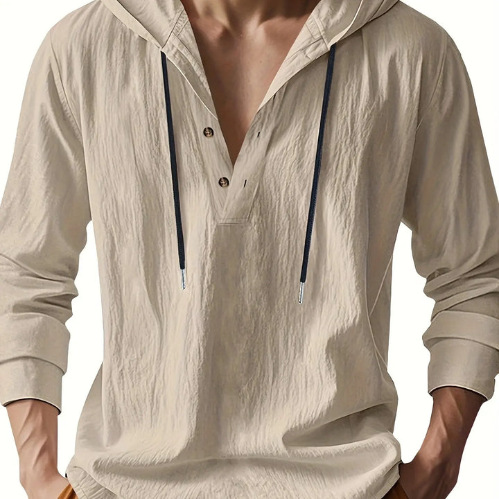Hetty London Luxury Linen Hooded Shirt