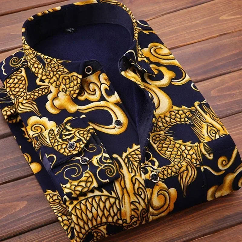 Hetty London Printed Polo Shirt for Men