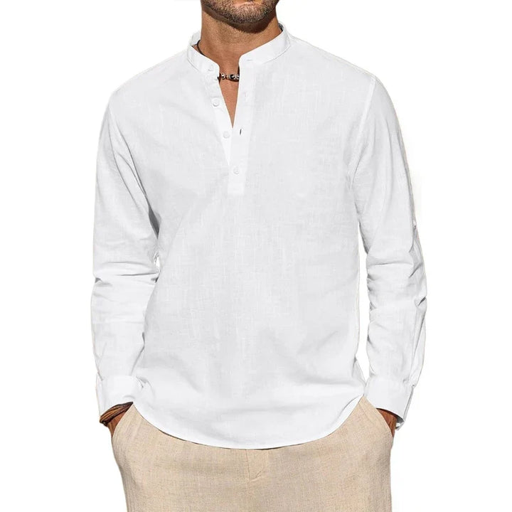 Hetty London Cotton Henley Shirt for Men
