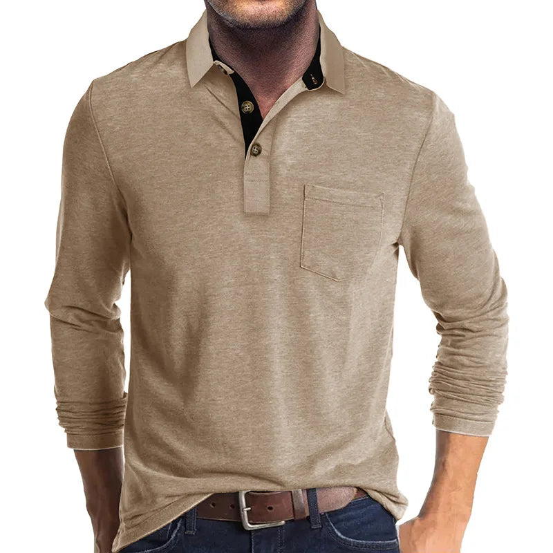 Lewis - Contrast Collar Polo Shirt
