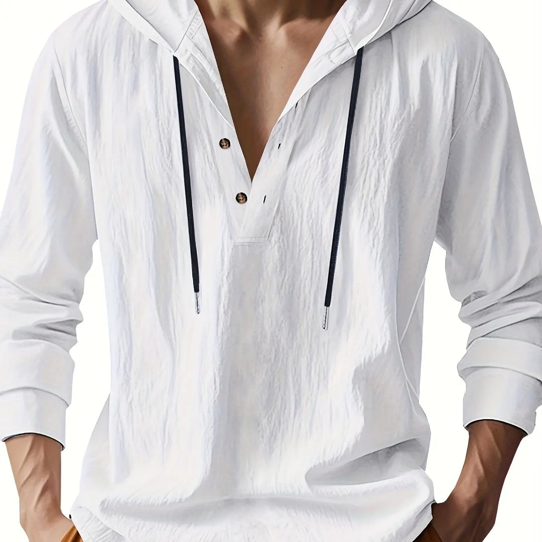 Hetty London Luxury Linen Hooded Shirt