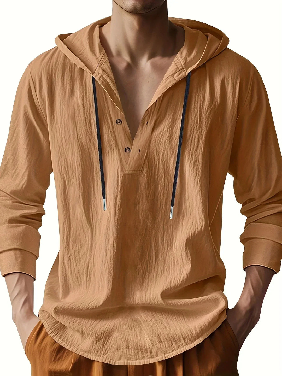 Hetty London Luxury Linen Hooded Shirt