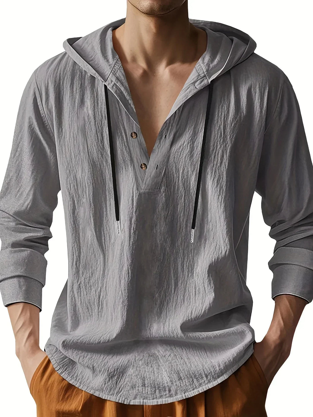 Hetty London Luxury Linen Hooded Shirt