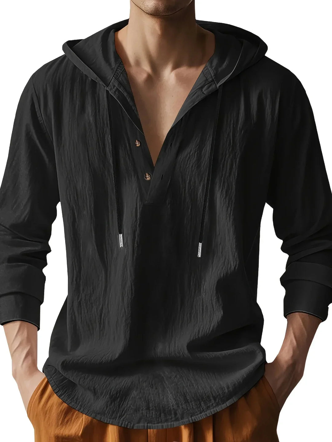 Hetty London Luxury Linen Hooded Shirt