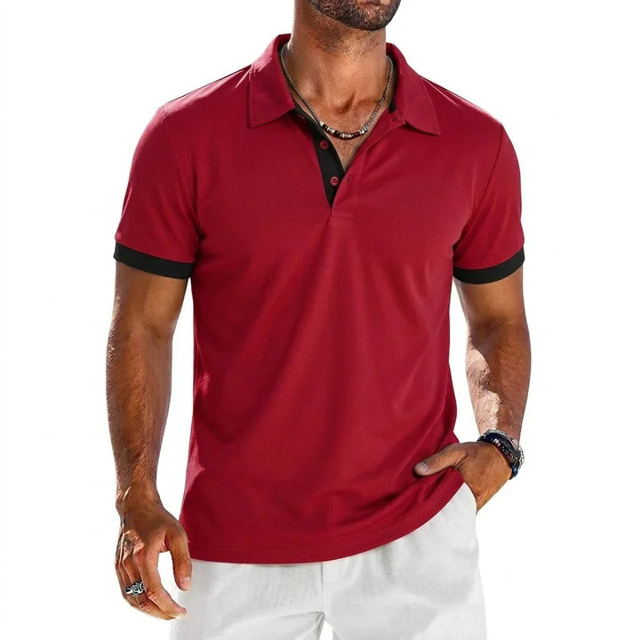 Hetty London Contrast Polo Shirt for Men