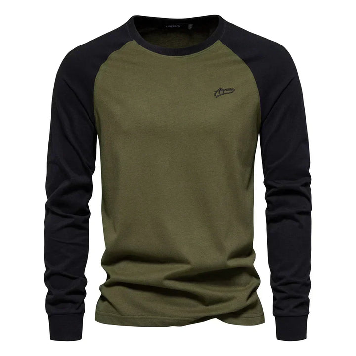 Hetty London Classic Raglan Long Sleeve T-Shirt for Men