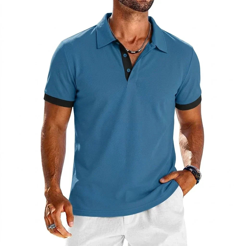 Hetty London Contrast Polo Shirt for Men