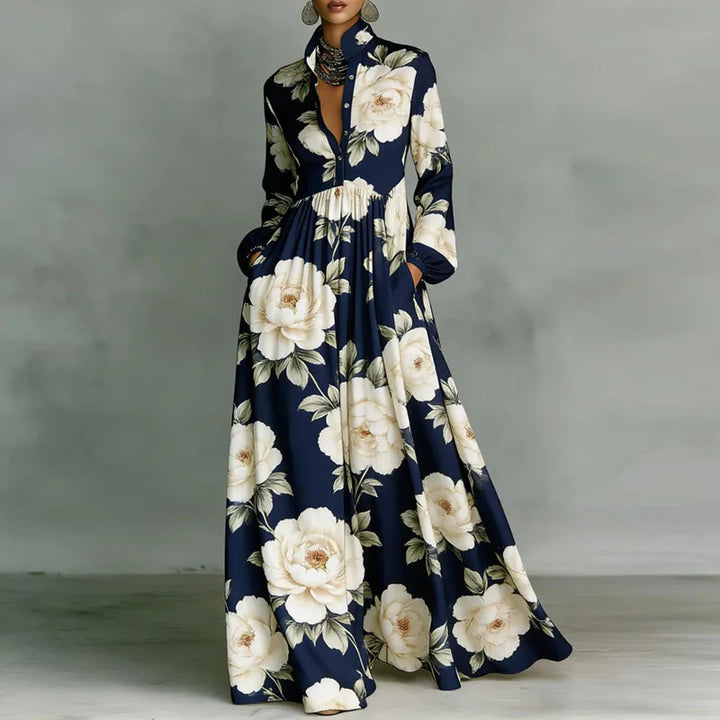 Lanna | Floral Button Maxi Dress