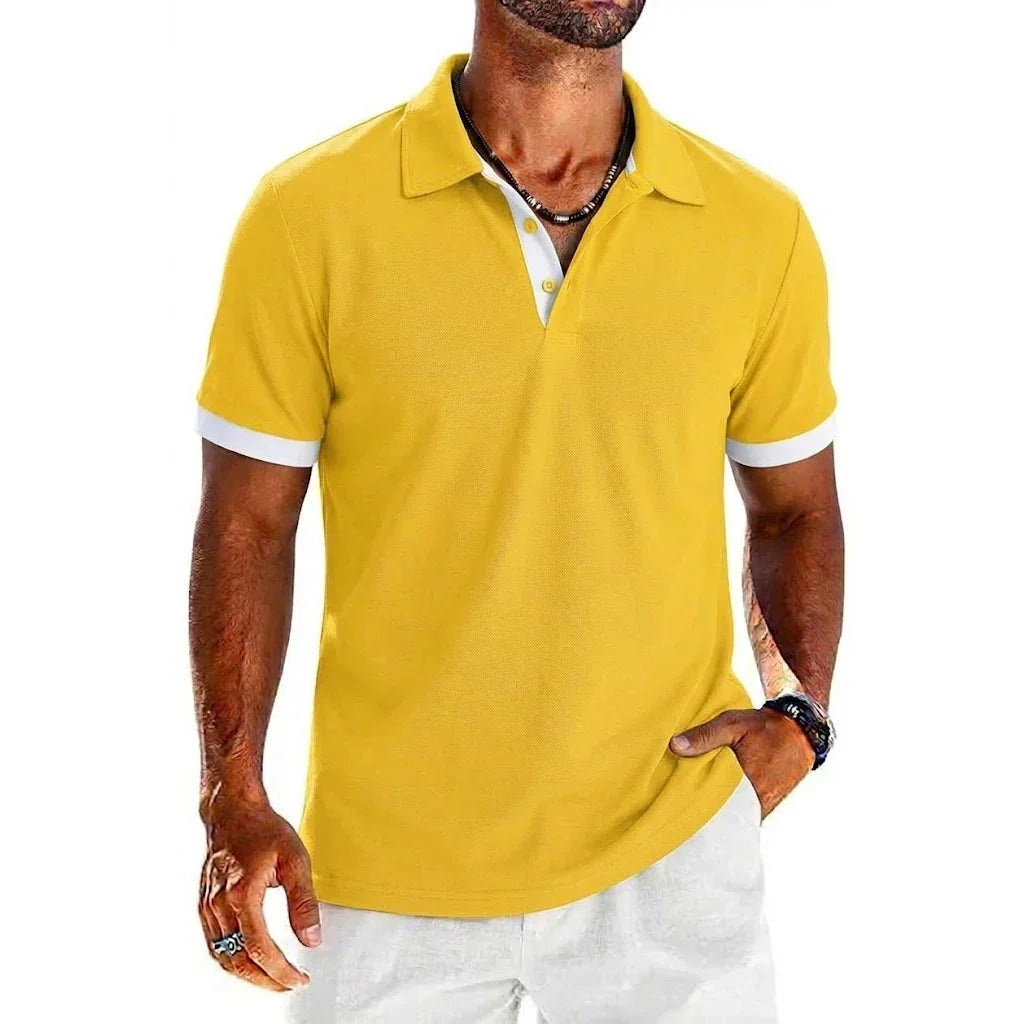 Hetty London Contrast Polo Shirt for Men