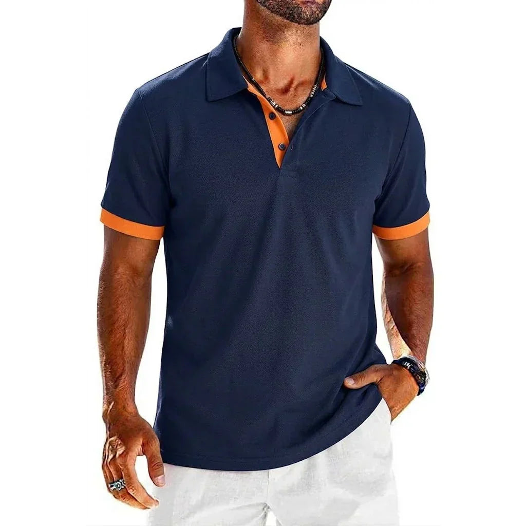 Hetty London Contrast Polo Shirt for Men