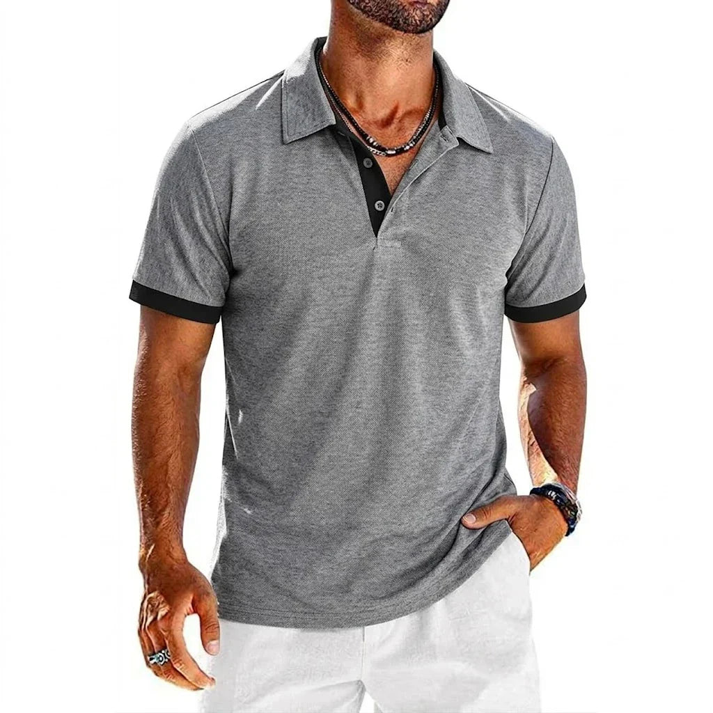 Hetty London Contrast Polo Shirt for Men
