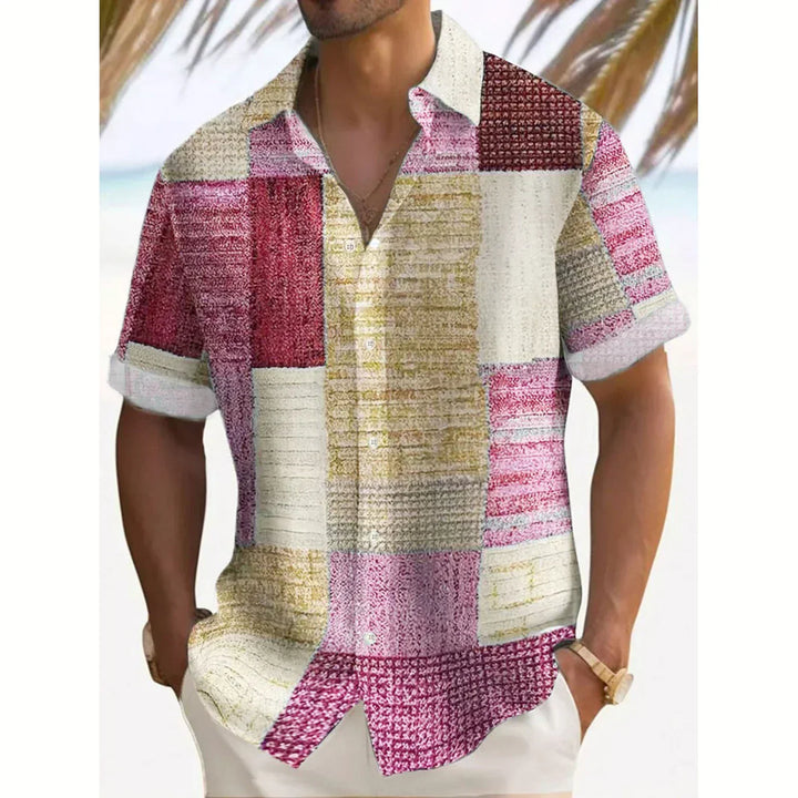 Hetty London Summer Patchwork Shirt for Men