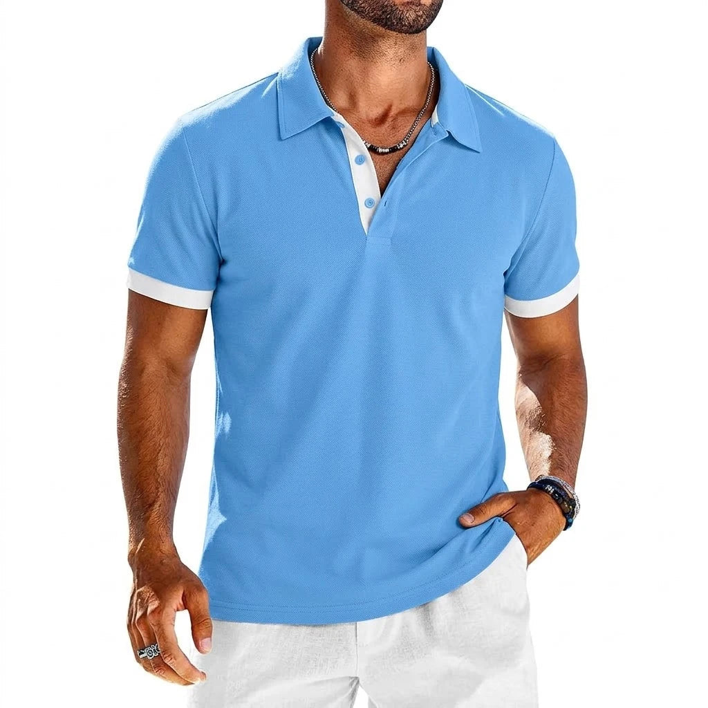 Hetty London Contrast Polo Shirt for Men