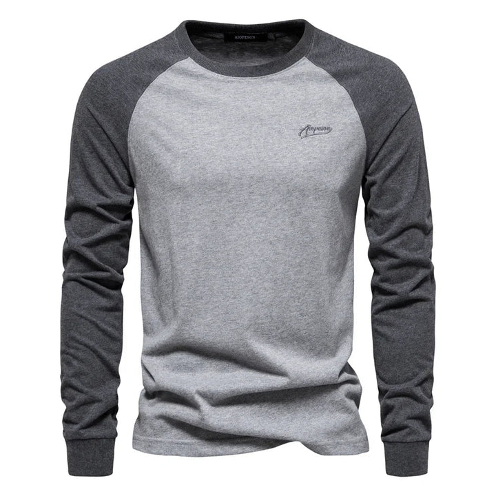 Hetty London Classic Raglan Long Sleeve T-Shirt for Men