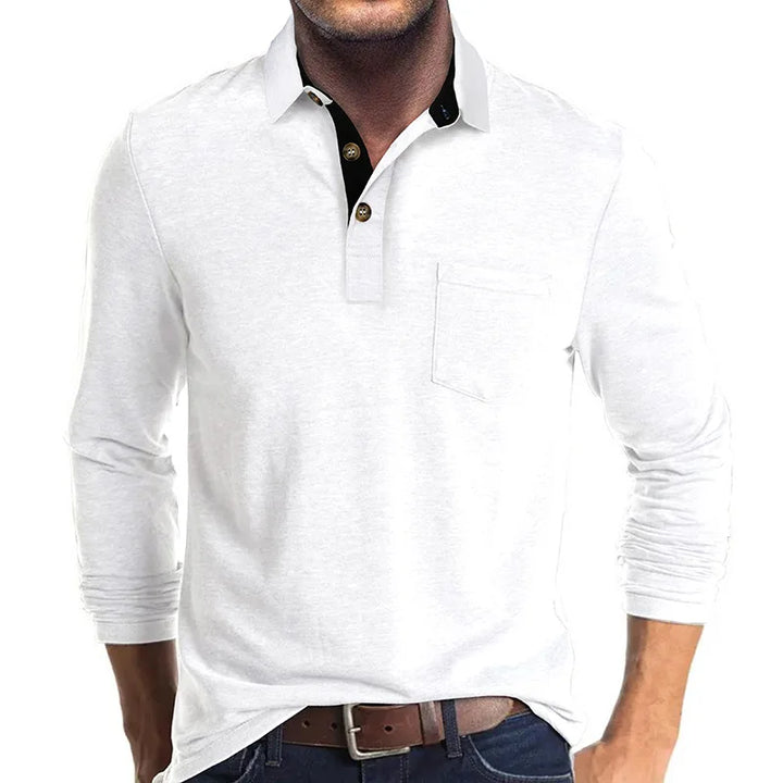 Lewis - Contrast Collar Polo Shirt