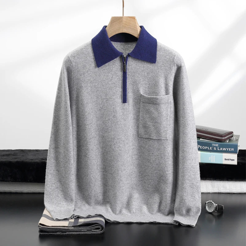 Rafferty - Two-Tone Cashmere Polo