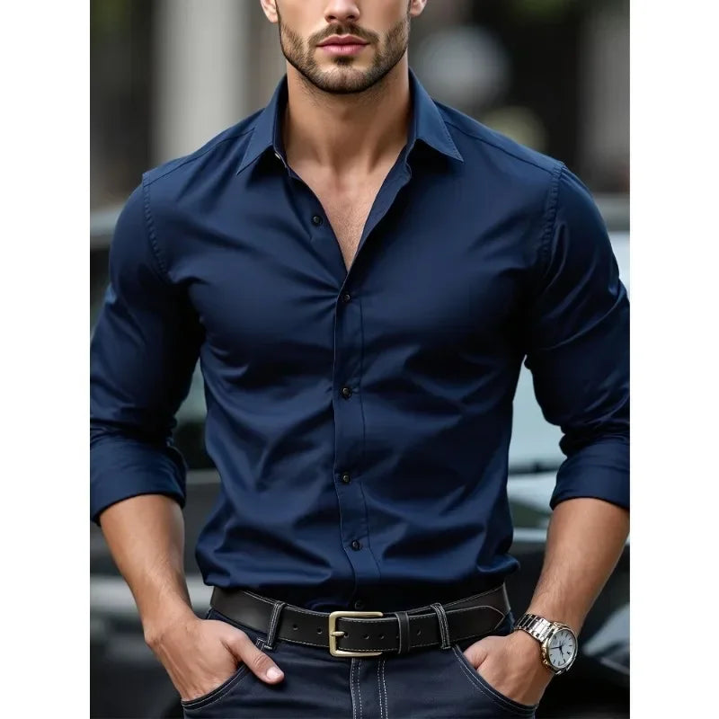 Hetty London Business Long Sleeve Shirt for Men