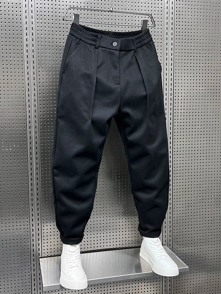 Rupert - Textured Pleated Trousers