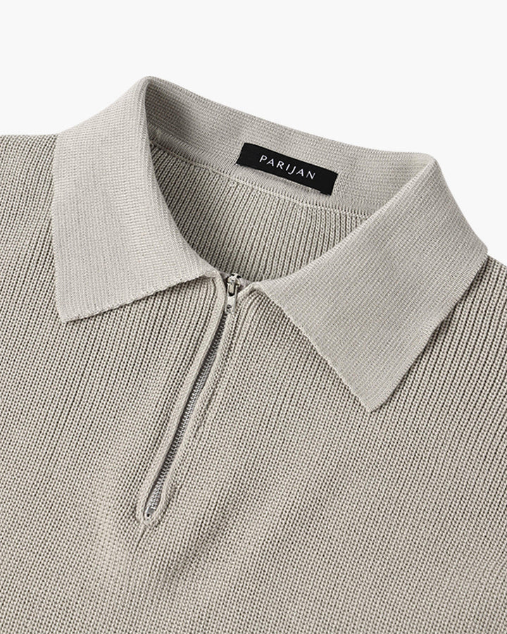Baxter - Open Collar Polo Jumper